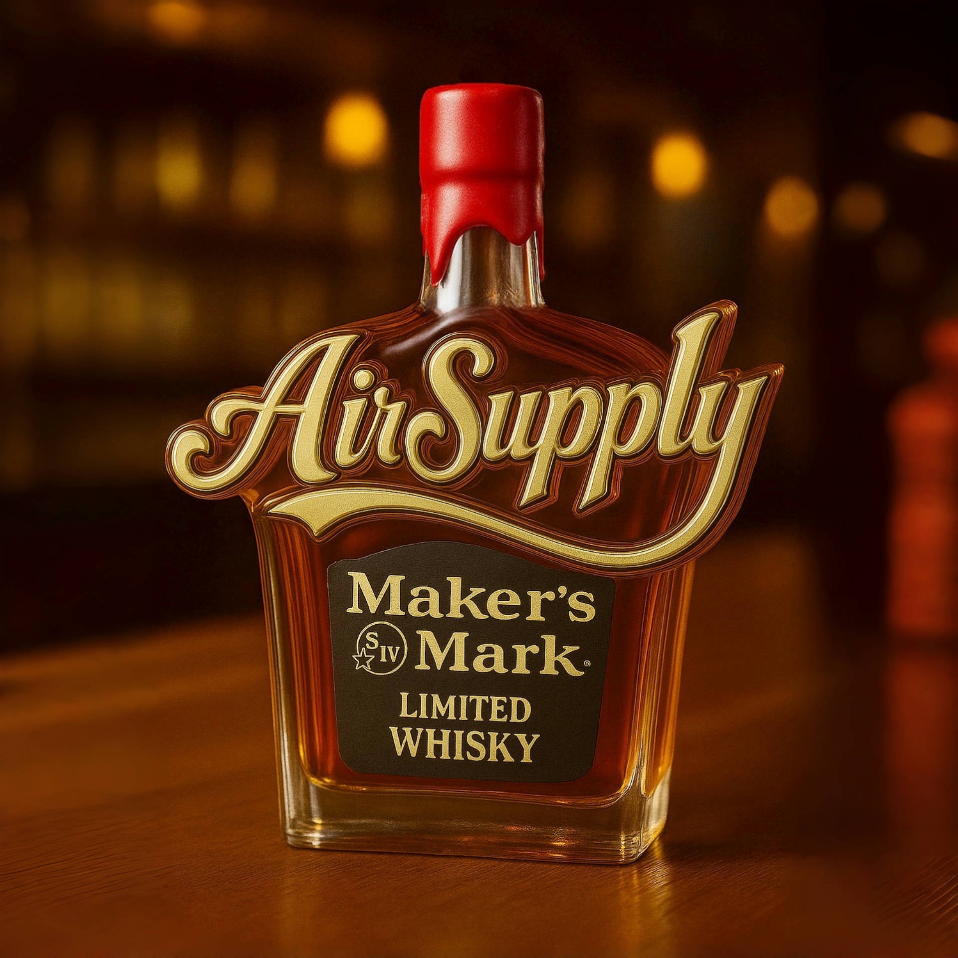 Air Supply 50th Anniversary Limited Whisky Bottle