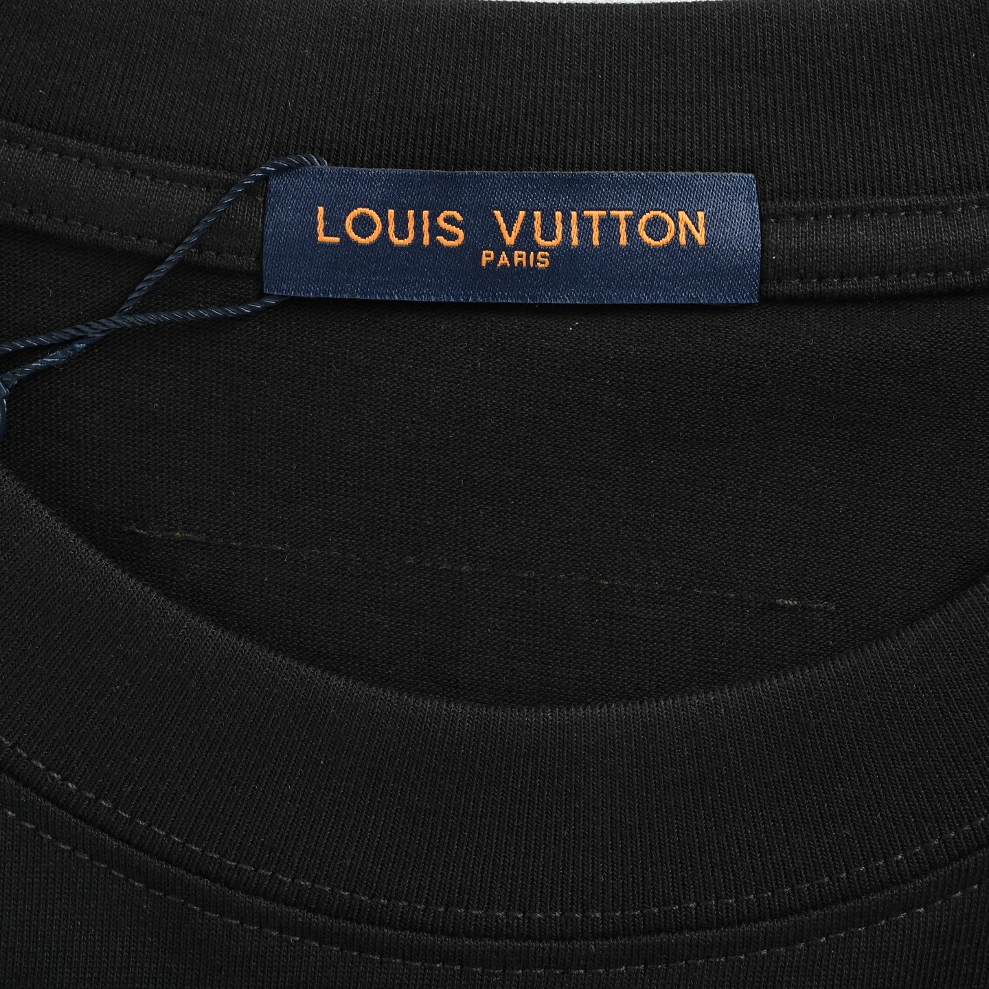 Louis Vuitton 25ss woven embroidered lettering logo short sleeve
