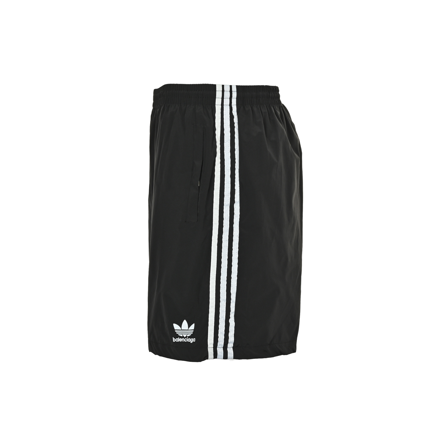 Balenciaga & Adidas co-branded embroidered trefoil shorts