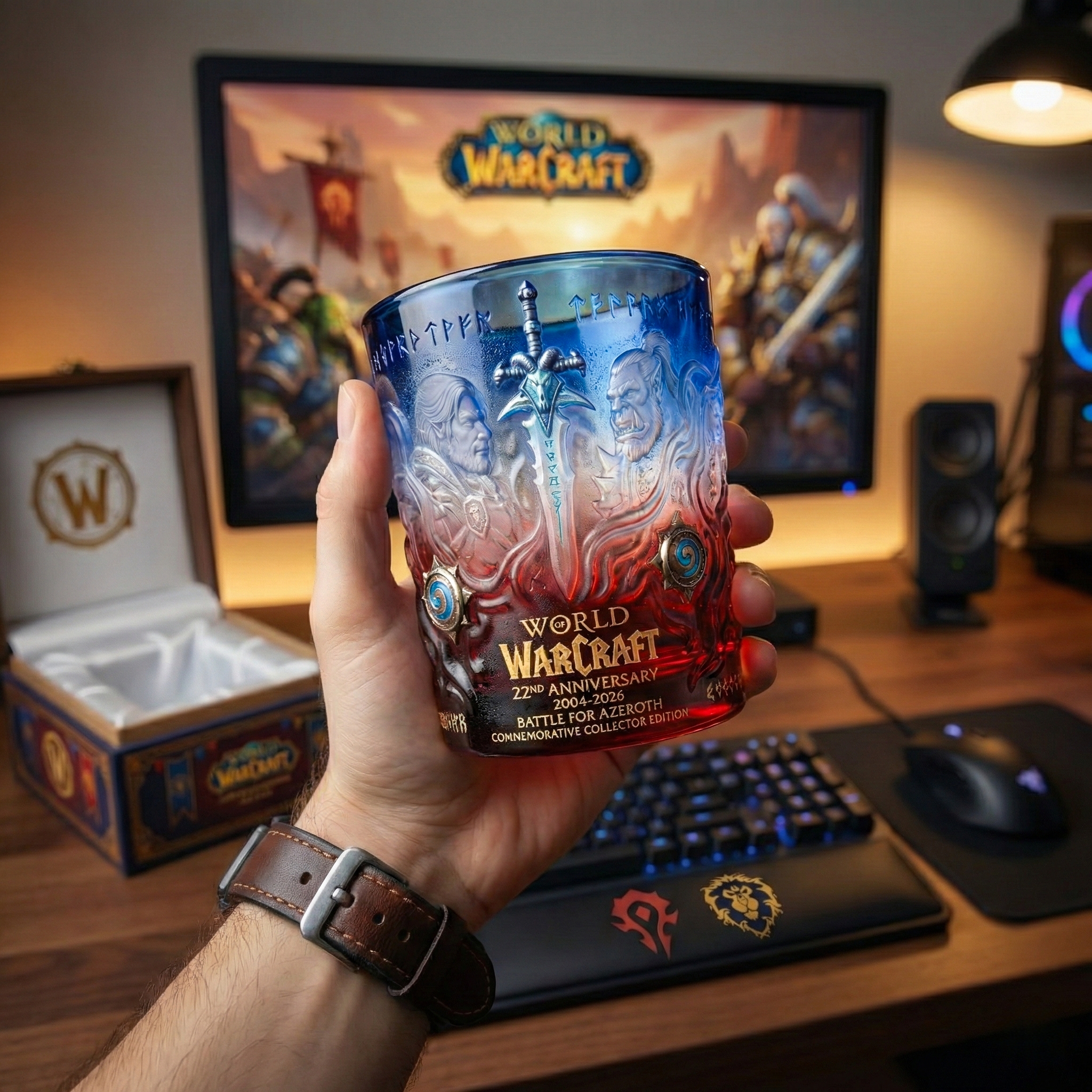 World of Warcraft 22nd anniversary Whisky glass（presell）