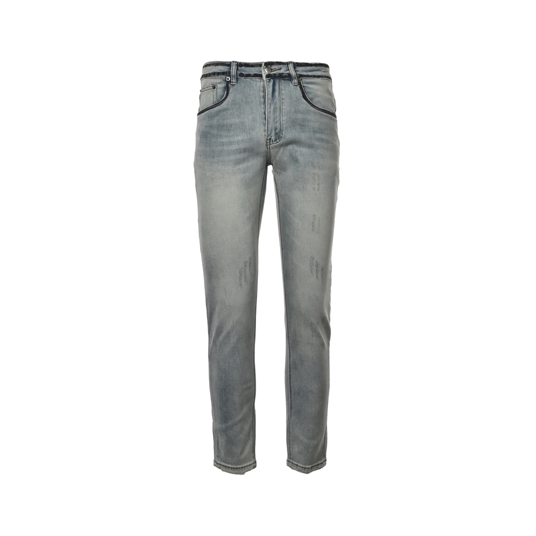 Prada Back Sketch Triangle Logo Jeans