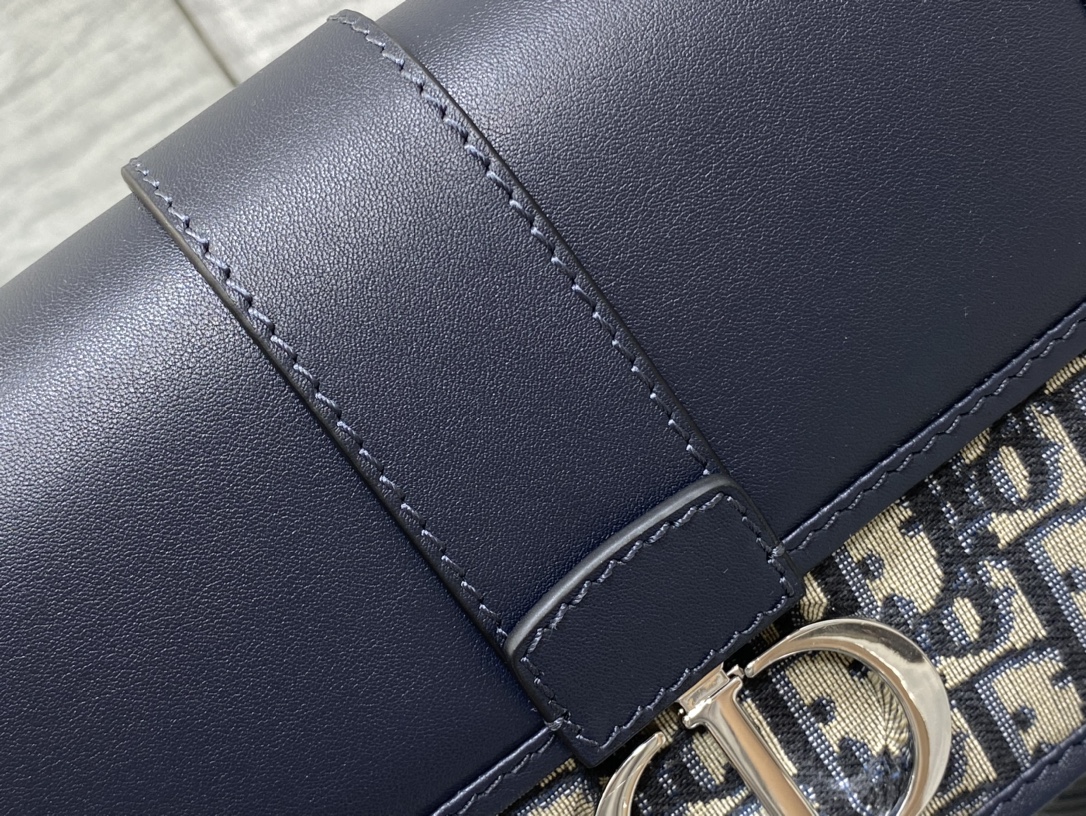 Dior Montaigne 30 East West leather shoulder strap bag