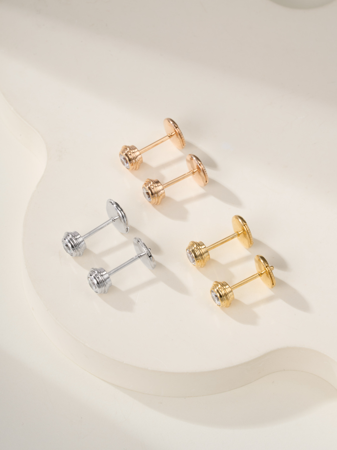 Cartier love 20 point diamond earrings