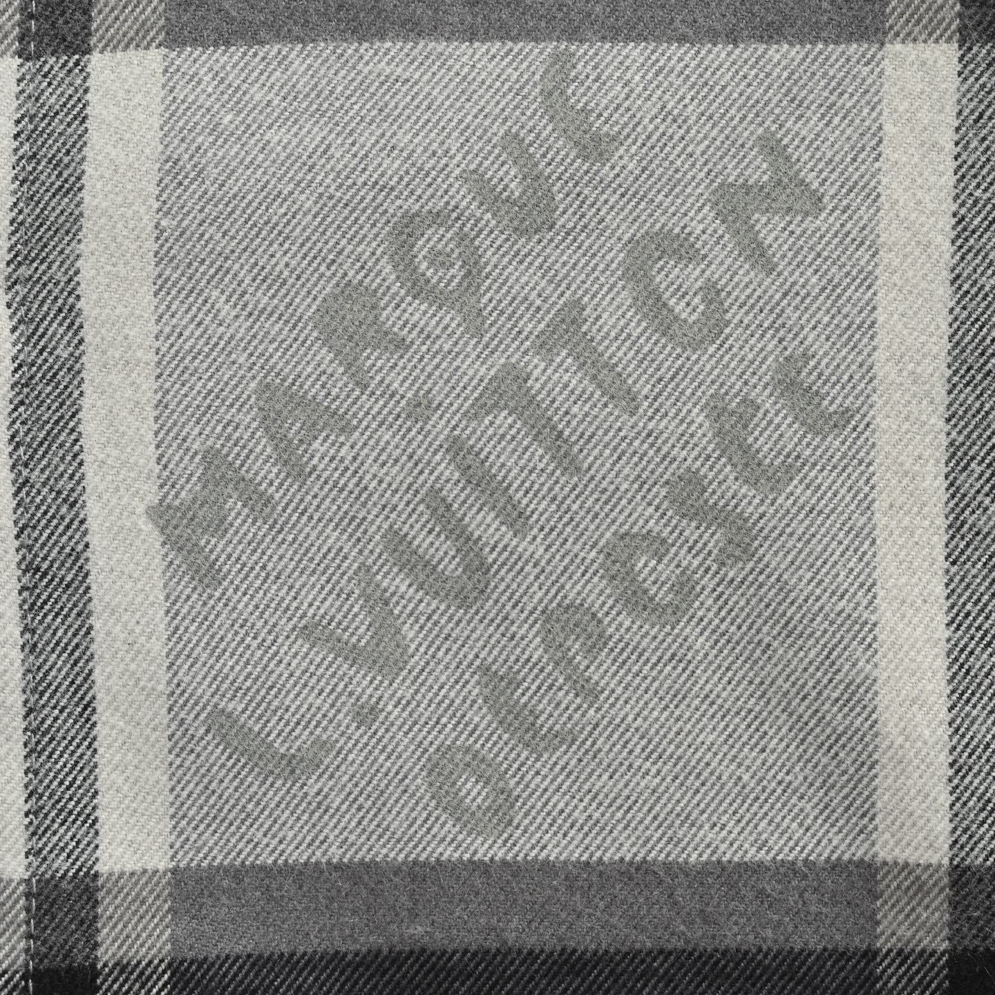 Louis Vuitton 25Fw Check Lettering Flannel Shirt Jacket
