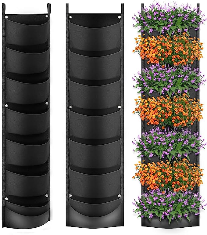 🔥Last Day Promotion-[SAVE 50% OFF]--7 Pockets Hanging Vertical Planter--BUY 3 GET FREE SHIPPING NOW