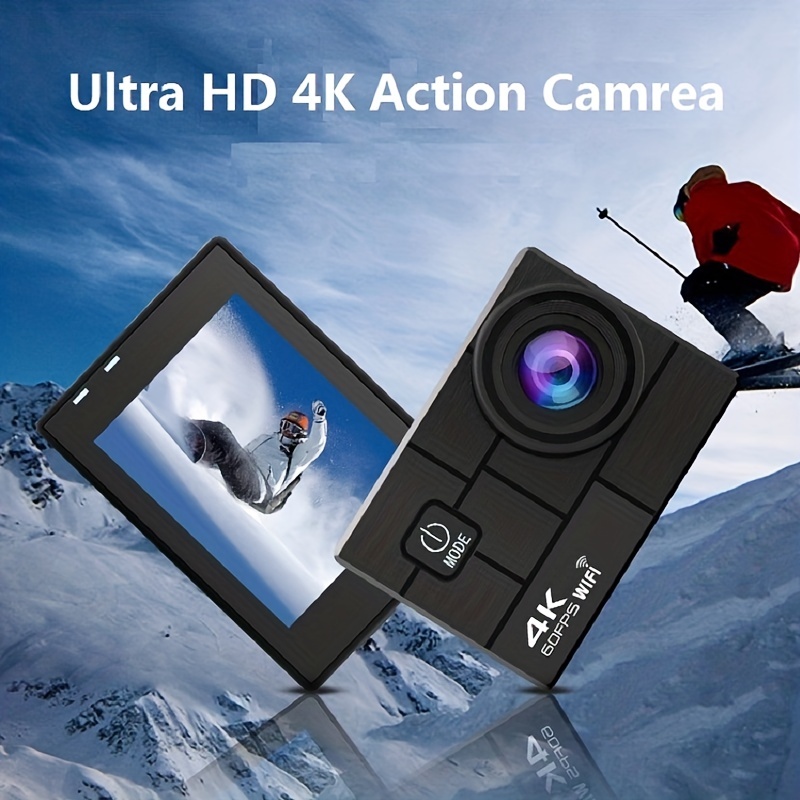 Action Camera Ultra HD 4K/60fps 24MP WiFi 2