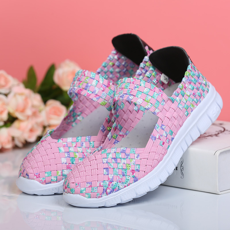Hand Knit Women's Orthopedic Soft Sole Sport Non-Slip Sandals