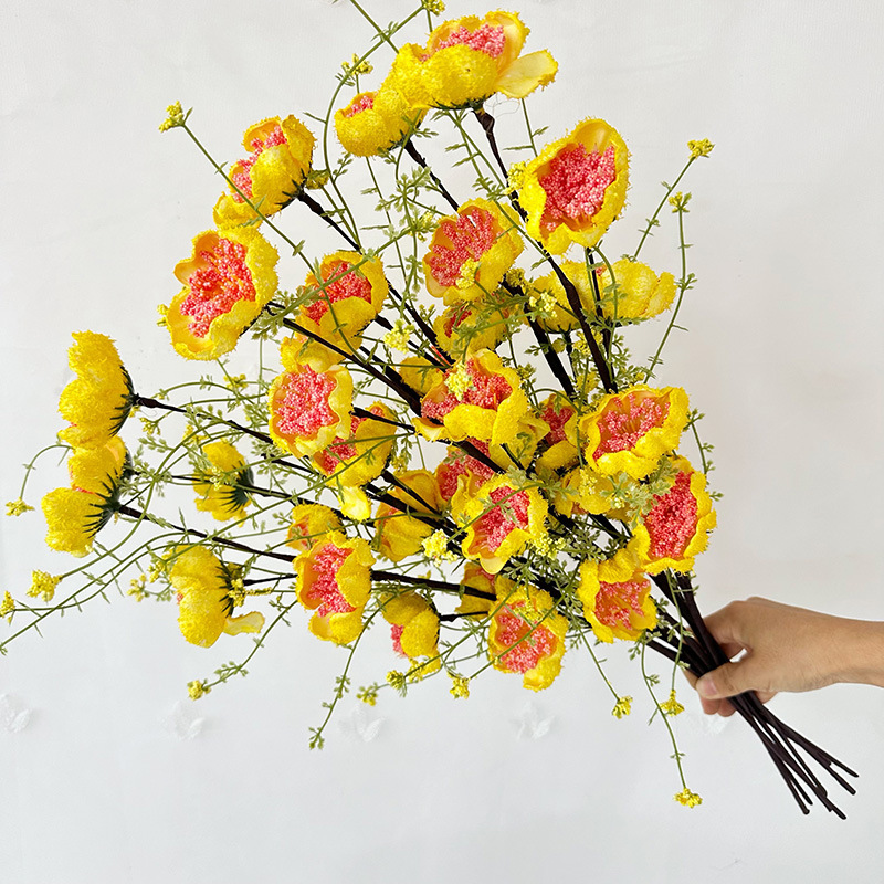 4 Pcs Light Luxury High-End Artificial Silk Azalea