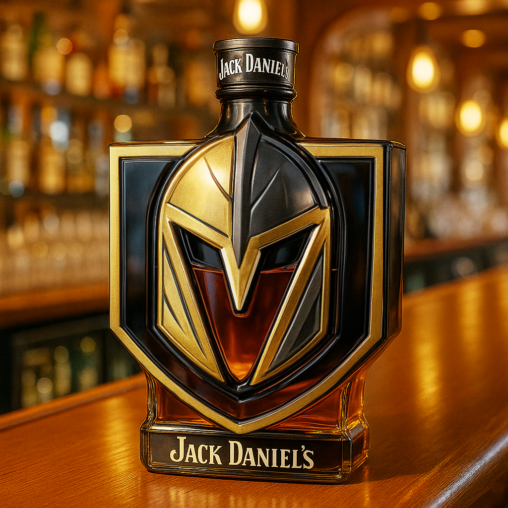 Vegas Golden Knights Whiskey Bottle