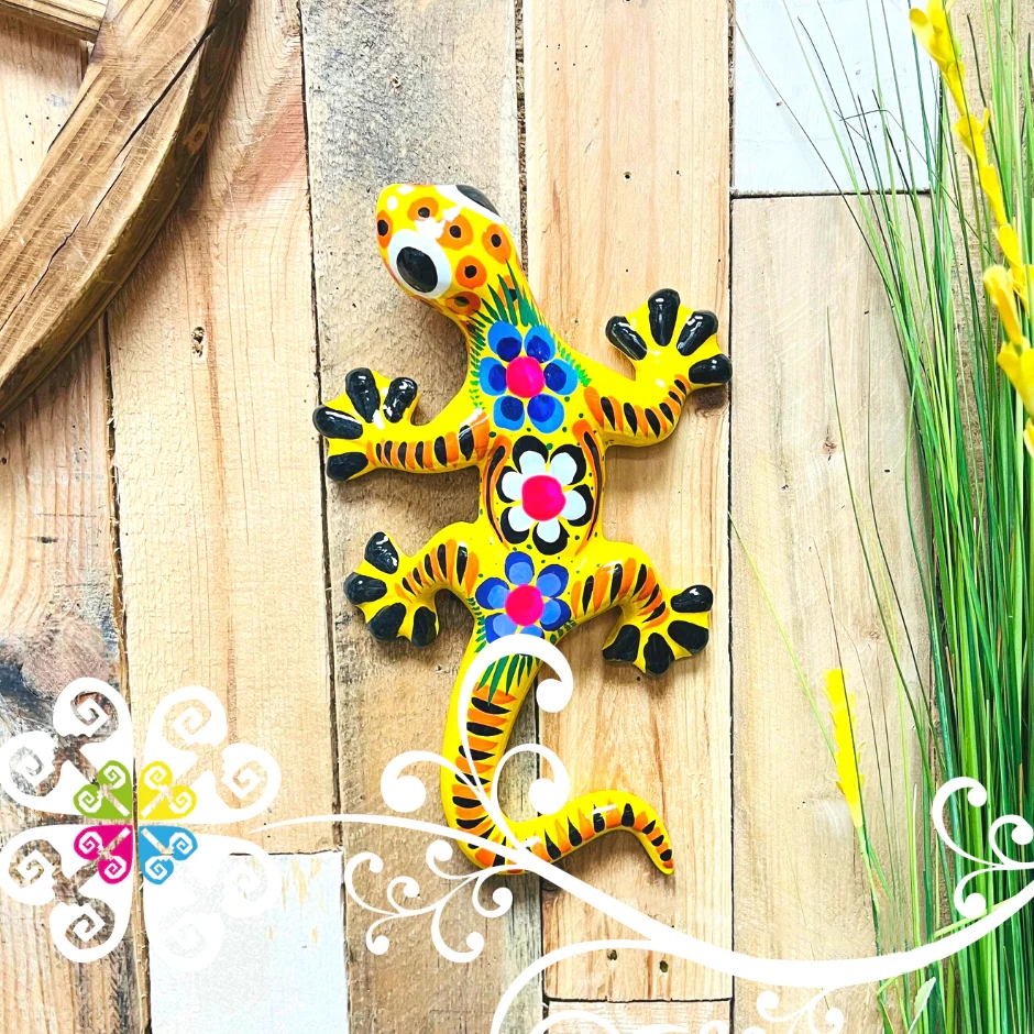 🔥SPRING SALE🔥🦎Handmade Large Clay Lizard Decor