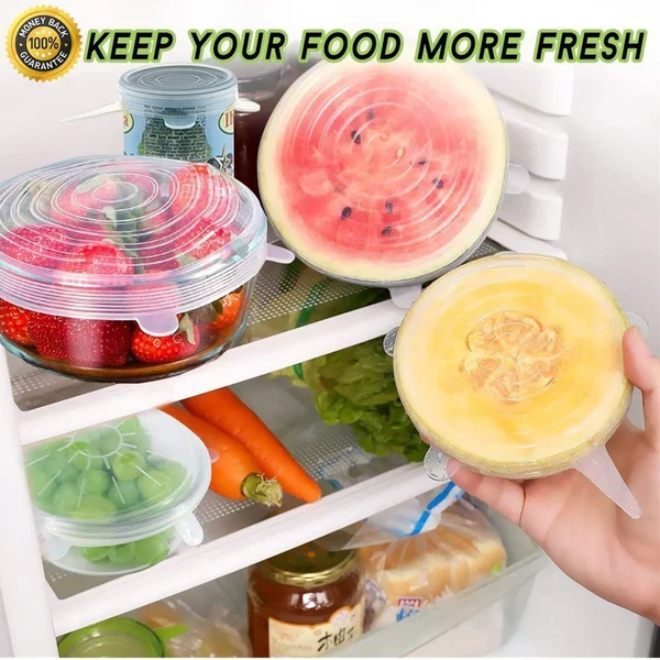 High Temperature Resistant Fresh Silicone Lid (Set of 6)