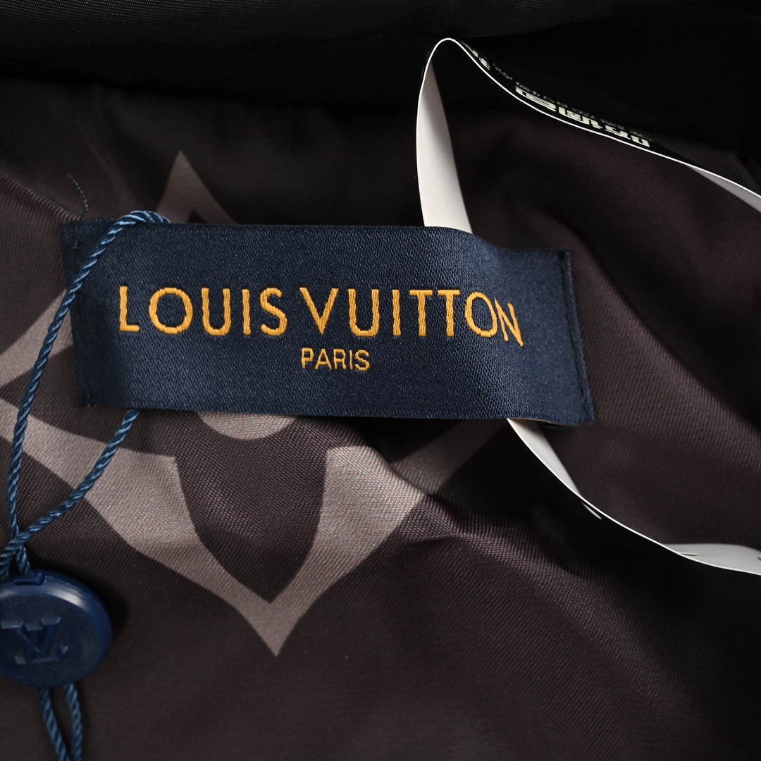 Louis Vuitton 24Fw monogram patchwork trench coat zipper jacket