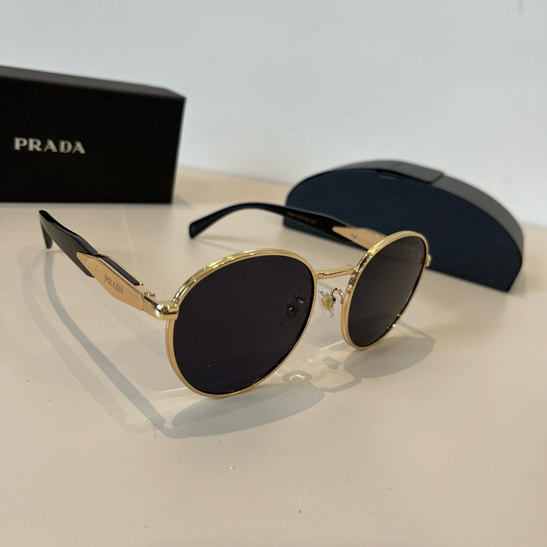 Prada round frame sunglasses