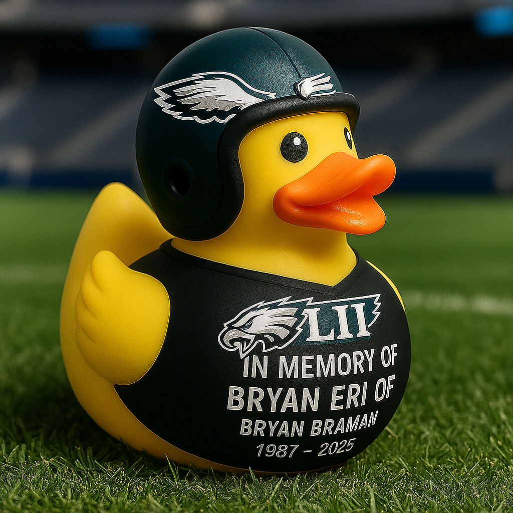 Bryan Braman Memorial Rubber Duck – Super Bowl LII Champion Tribute (1987–2025)