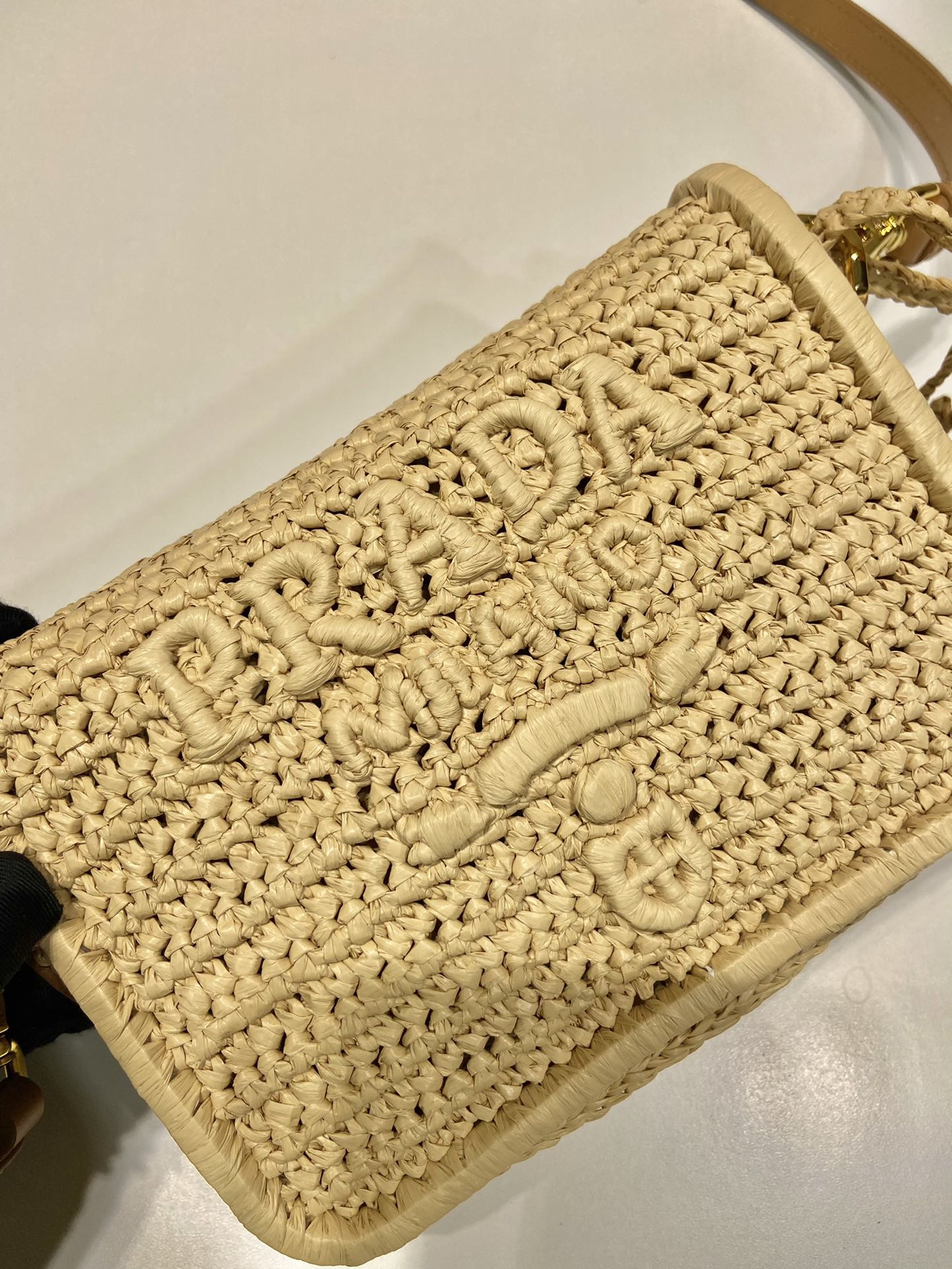 Prada Straw Crossbody Bag 1BD335