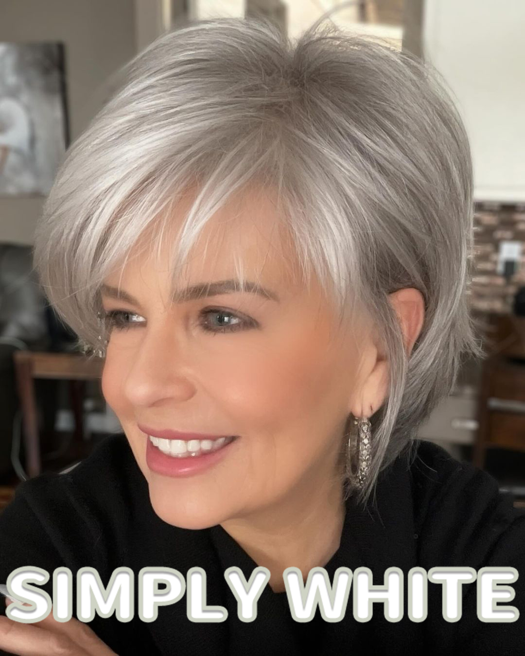 Short Layered Wig With a Chic Cut