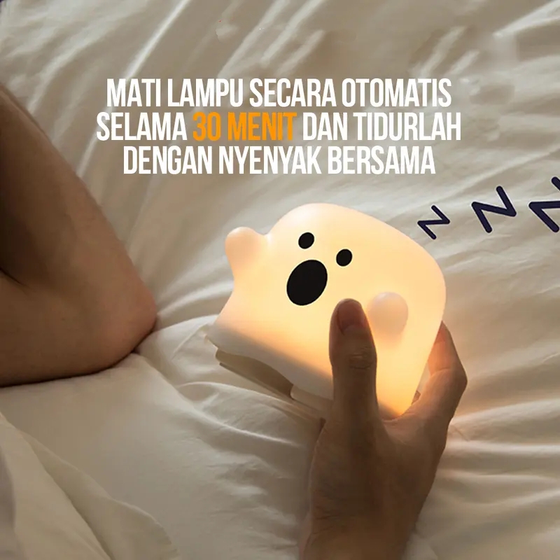 Adorable Ghost Lamp Touch-Activated Night Light