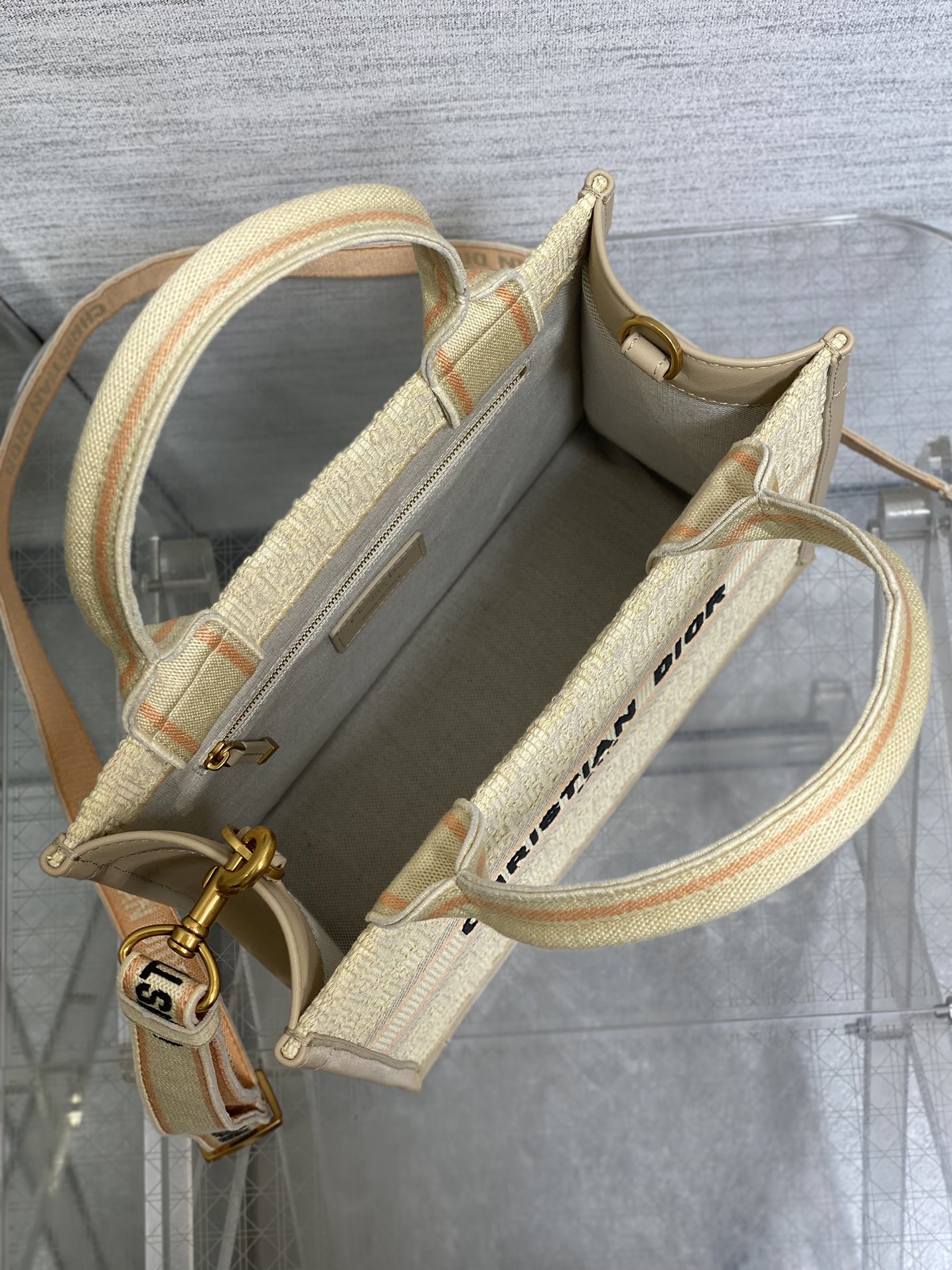 Dior Embroidered Tote Small