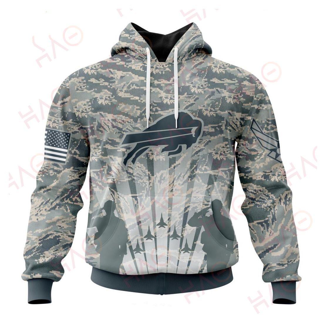 BUFFALO BILLS 3D HOODIE US AIR FORCE
