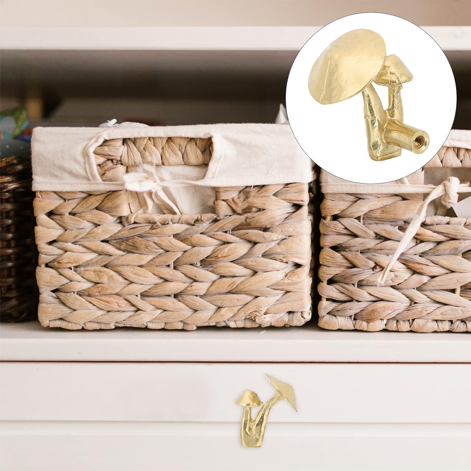 🔥ON SALE🔥Cupboard Furnitures Decoration DIY Brass Knobs-4Pack