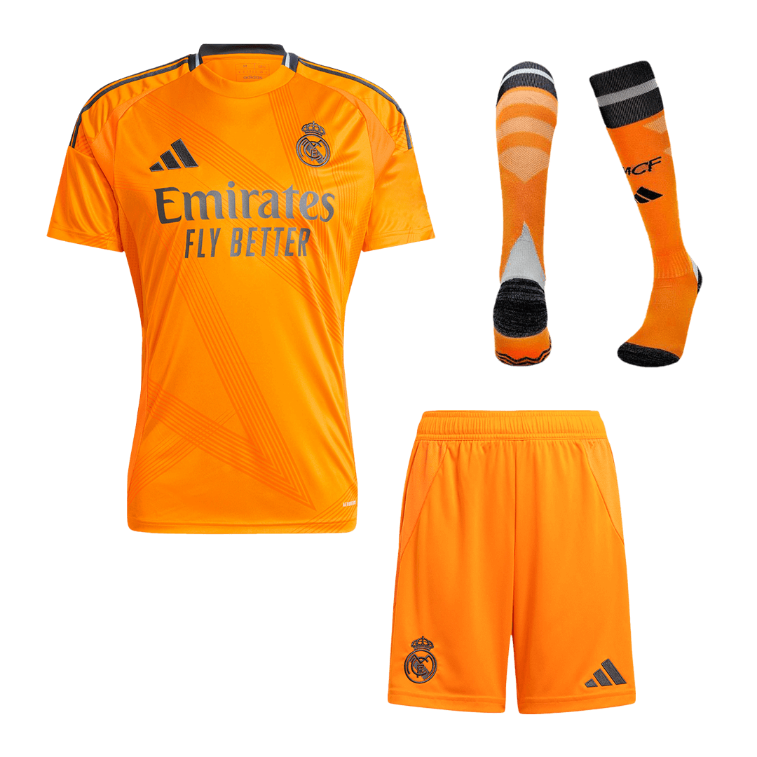 Real Madrid men's away football jersey kit (shirt+shorts+socks) 2024/25