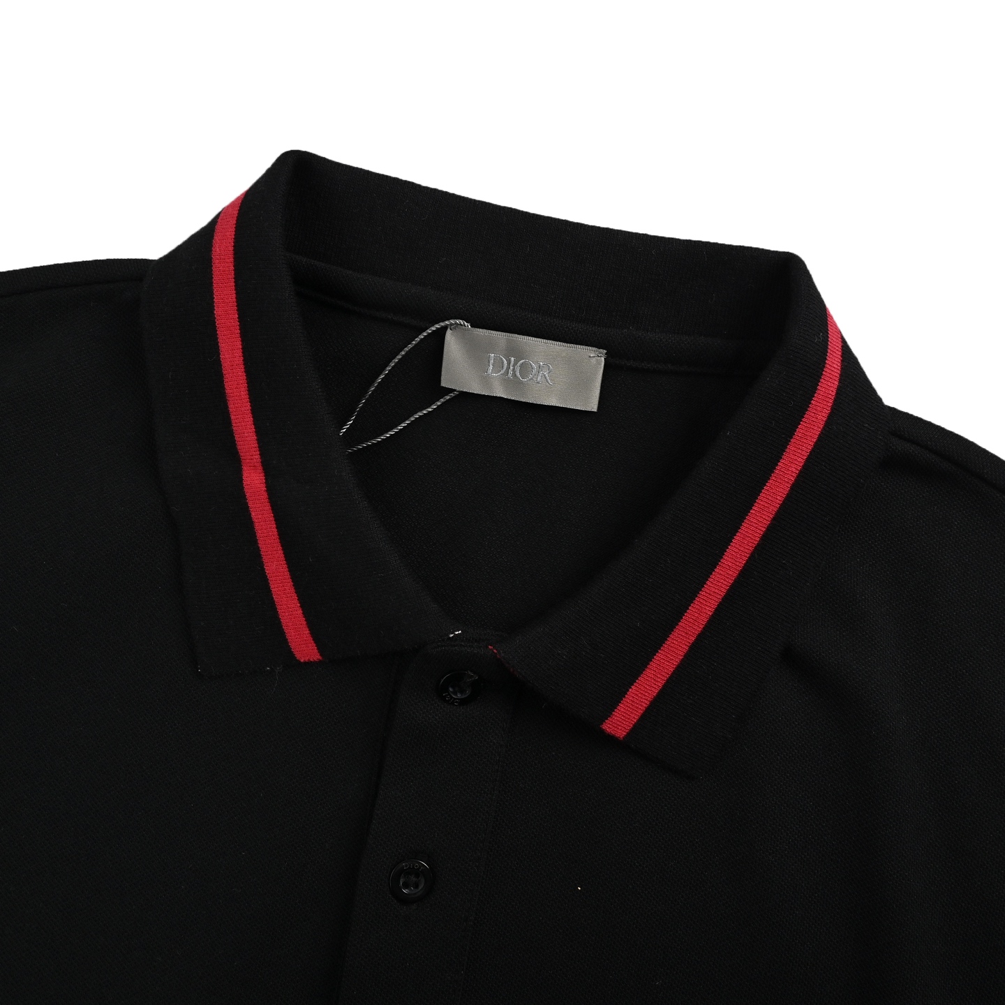 Dior 25ss back collar letter jacquard Polo short sleeve
