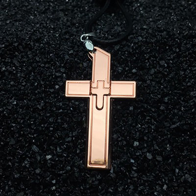Cross Necklace Pendant Self-Defense