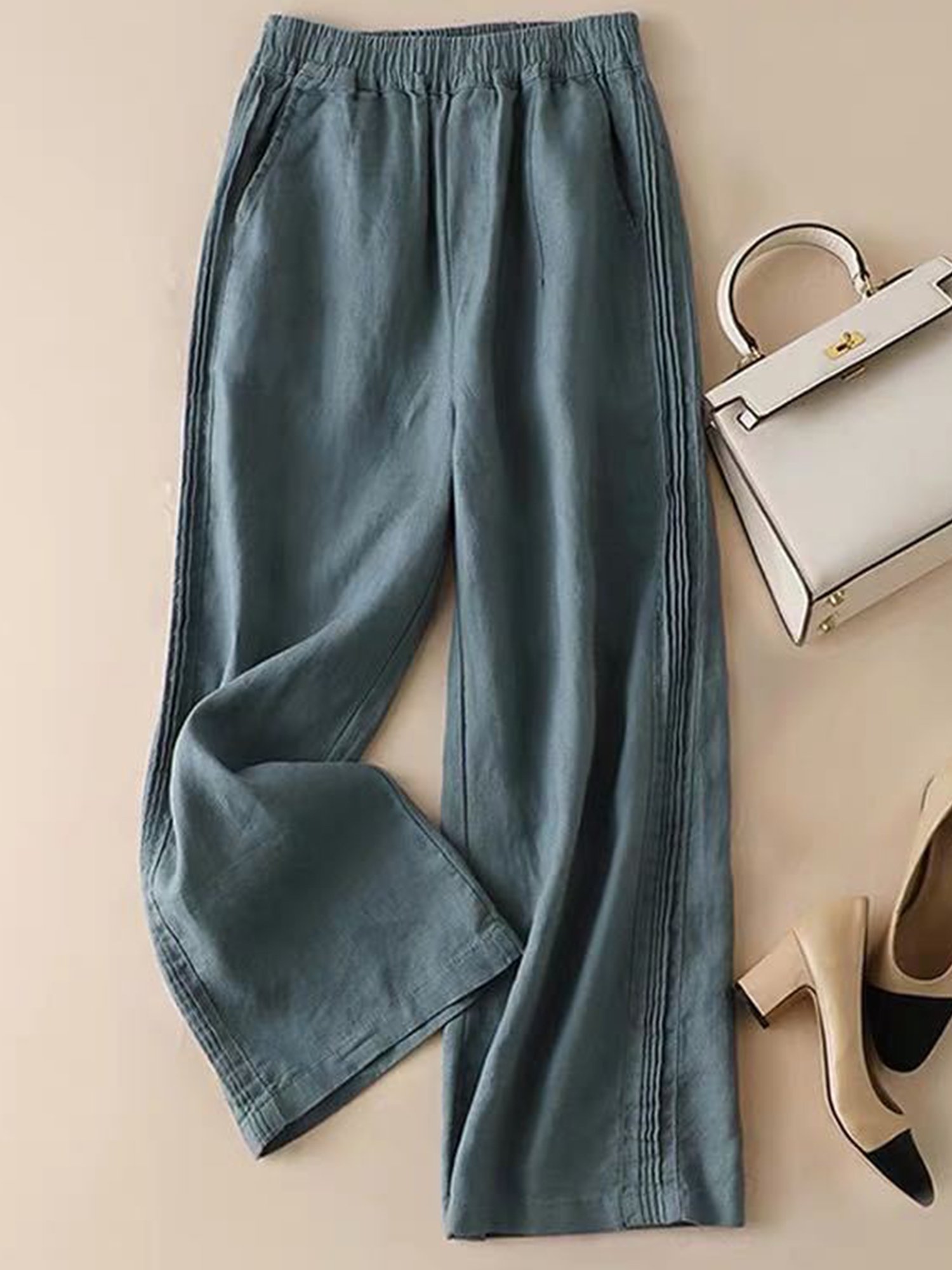 Women's Loose Cotton And Linen Casual Leggings