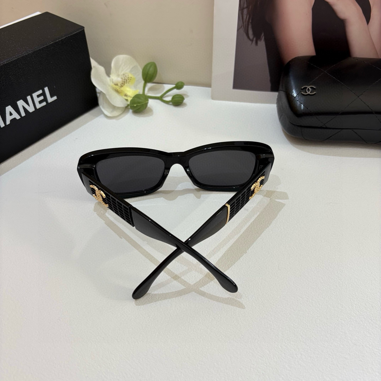 Chanel round frame sunglasses