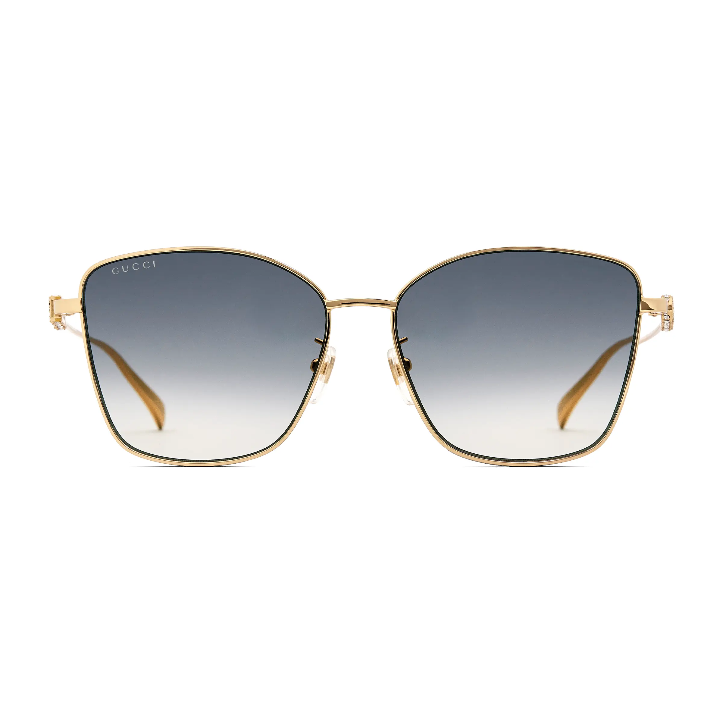 Gucci low bridge fitting design butterfly frame sunglasses