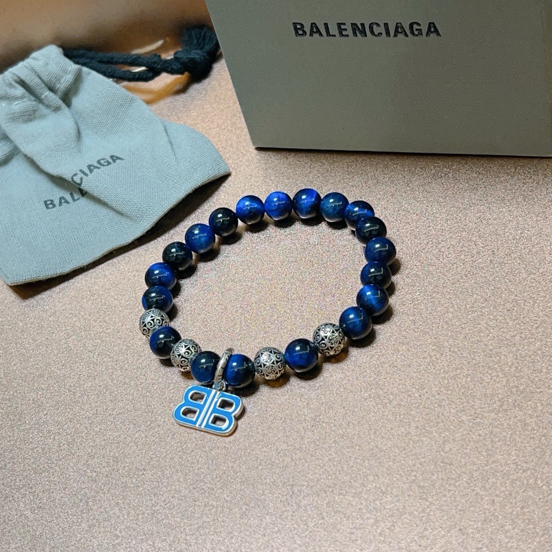 Balenciaga Tiger Eye Thai Silver Style Bracelet