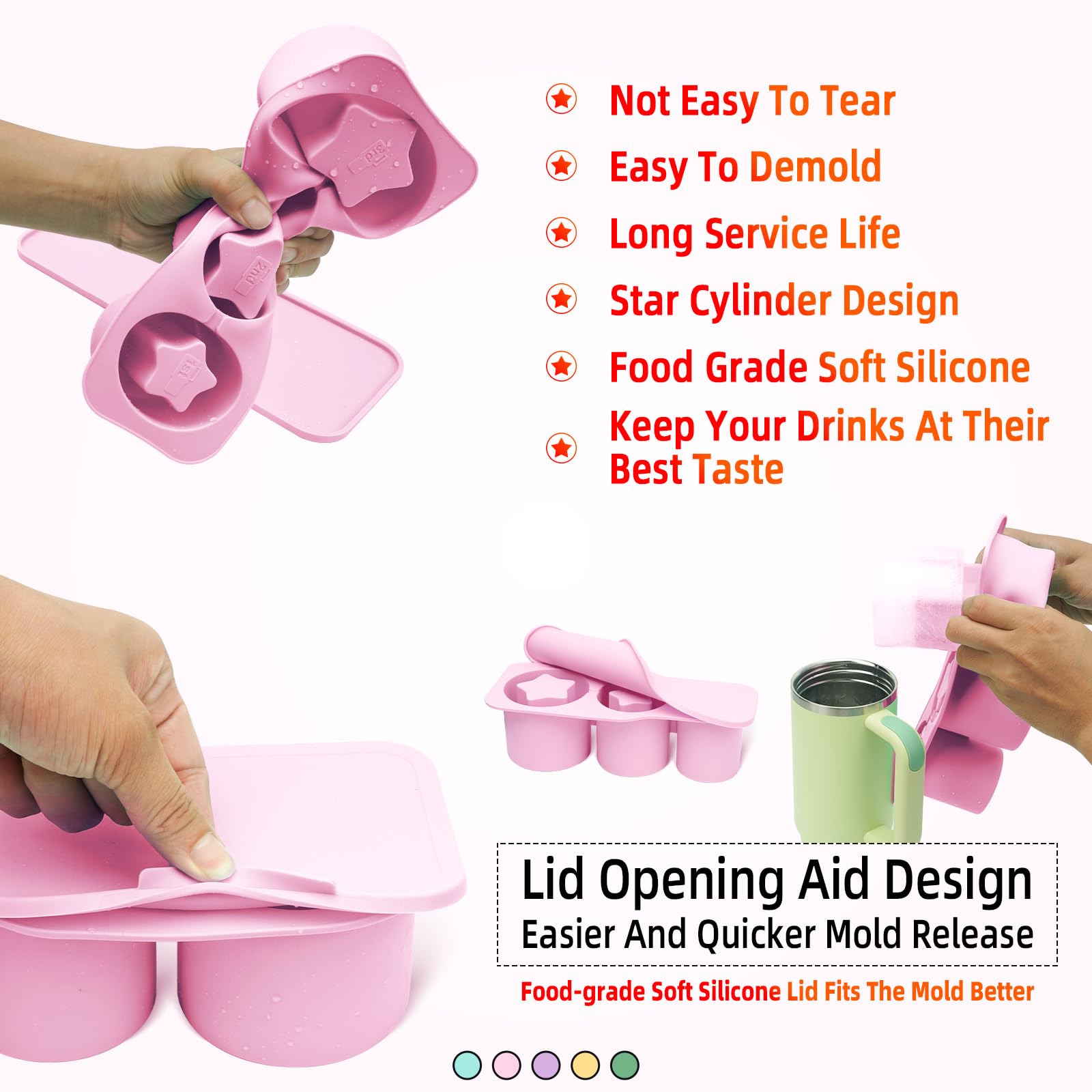 Ice cube mold for Stanley 30-40 oz accessories