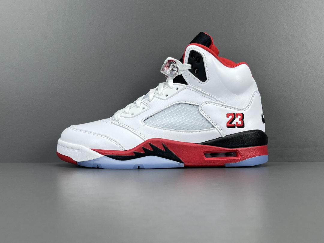 Jordan Air Jordan 5 Retro Fire Red Black Tongue  HQ7978-101
