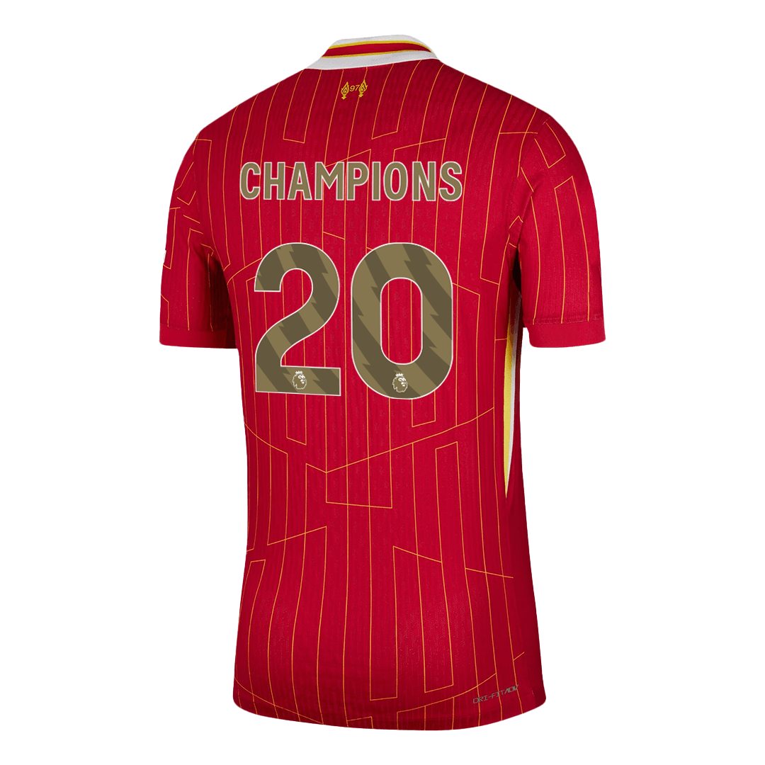Authentic football shirt CHAMPIONS #20 Liverpool Home Shirt 2024/25