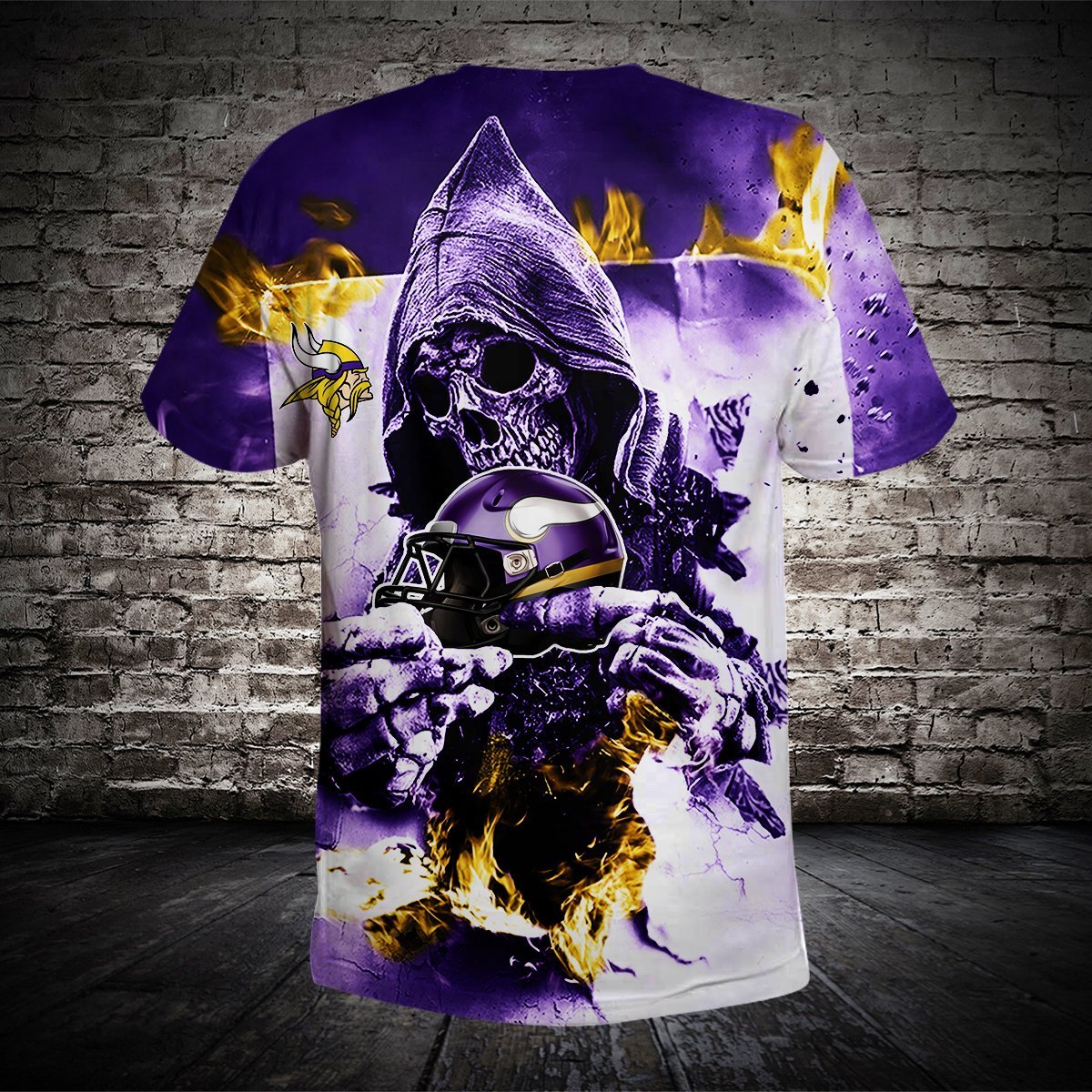 VIKINGS 3D HOODIE SKULL