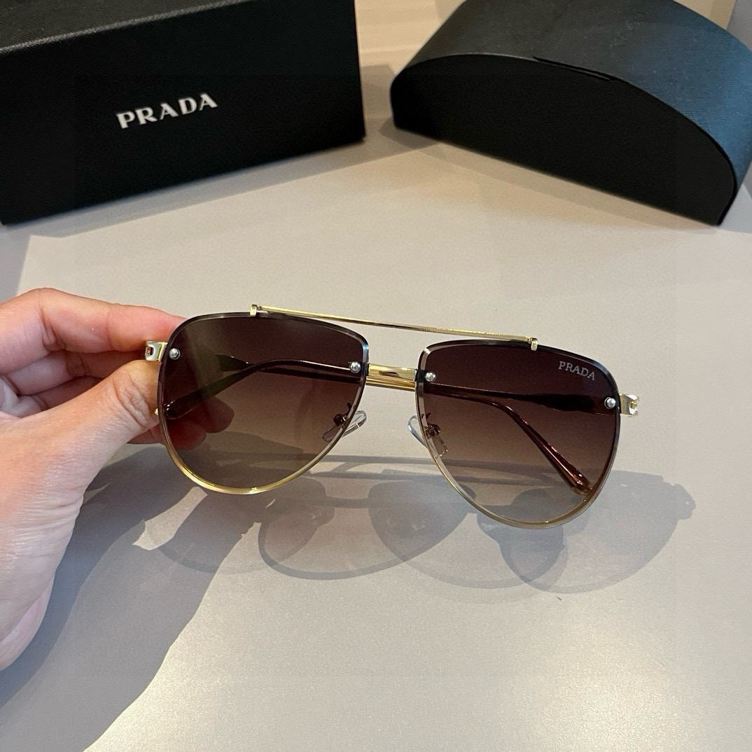 Prada round frame sunglasses