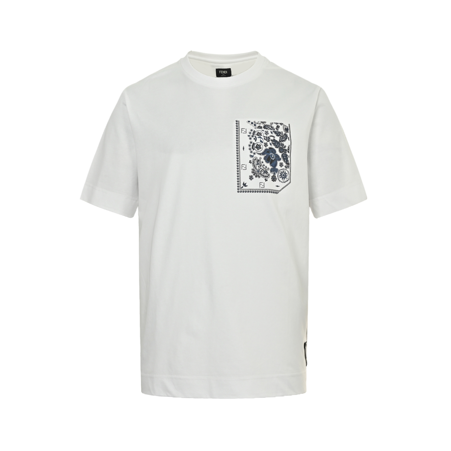 Fendi 25ss coral flower pocket short sleeve