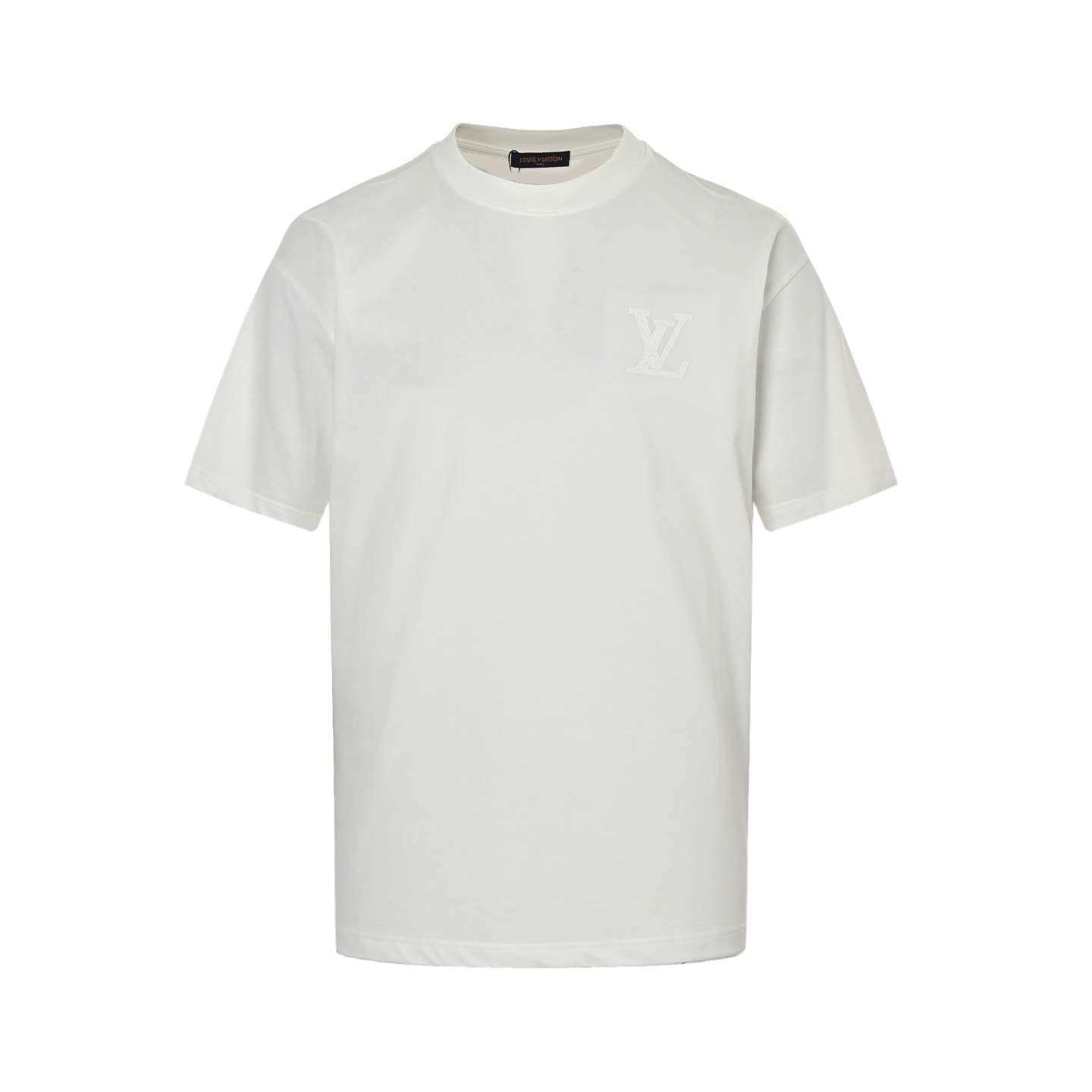 Louis Vuitton 25ss dark pattern large logo tatami embroidered short sleeves