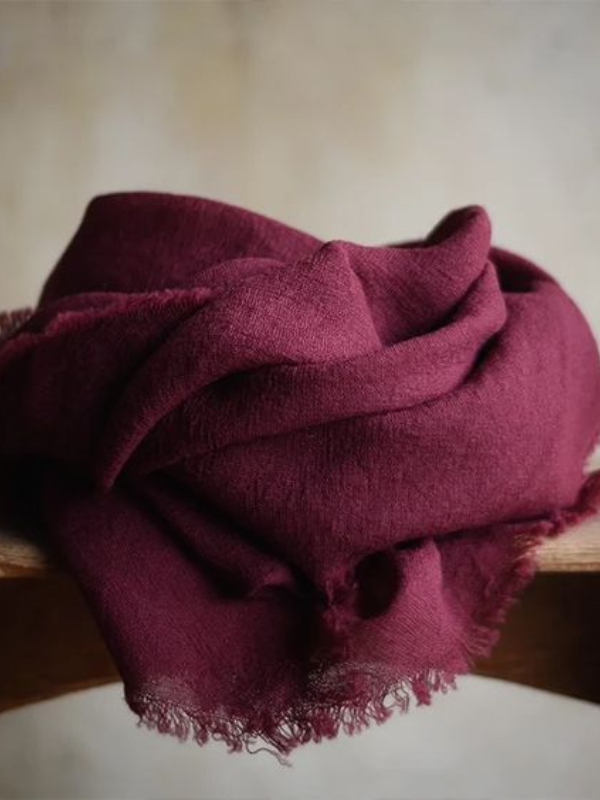 Vintage Frayed Hem Comfy Scarf