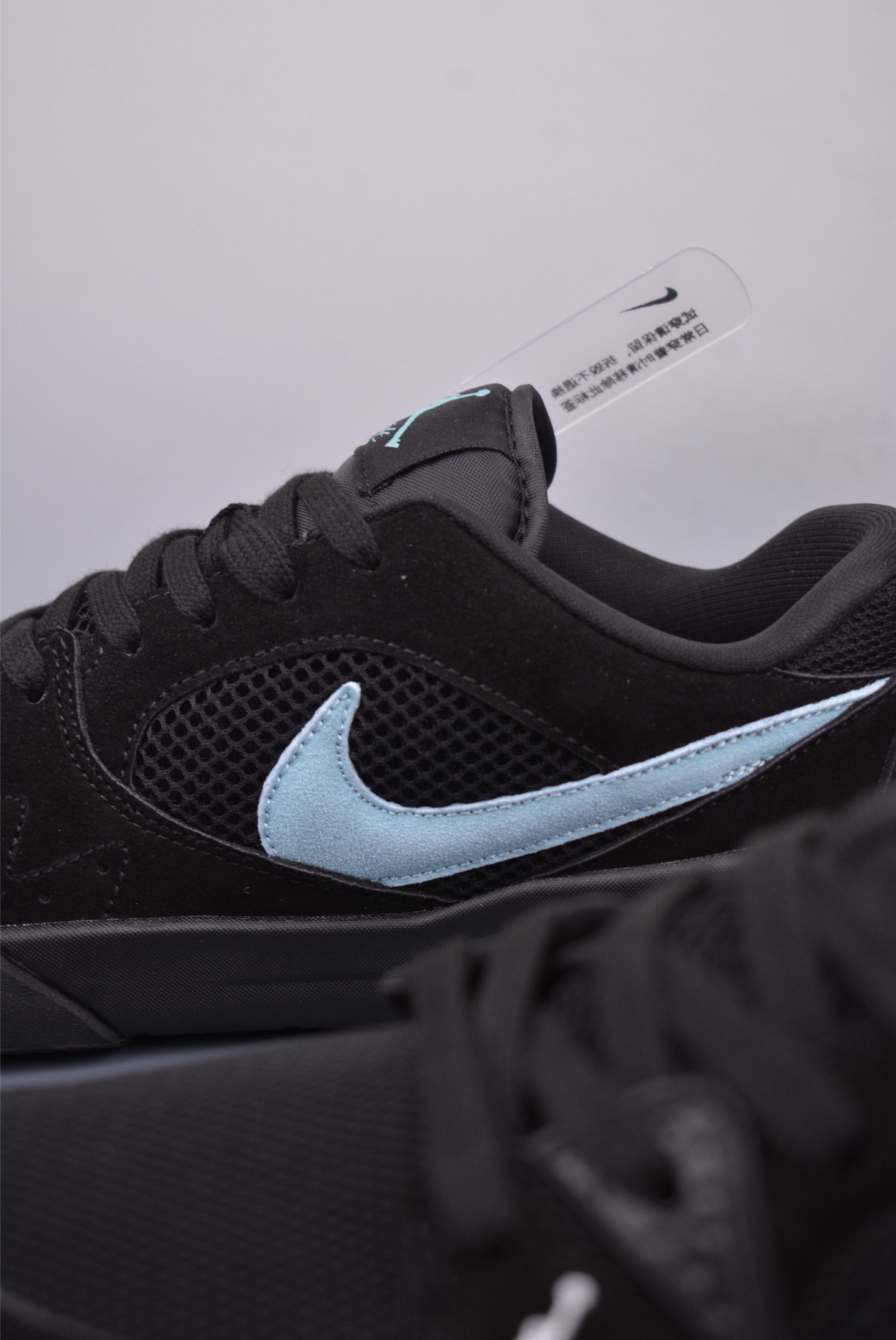Nike Air Jordan CMFT Era Sneakers Mesh All Black Blue HJ6777-002