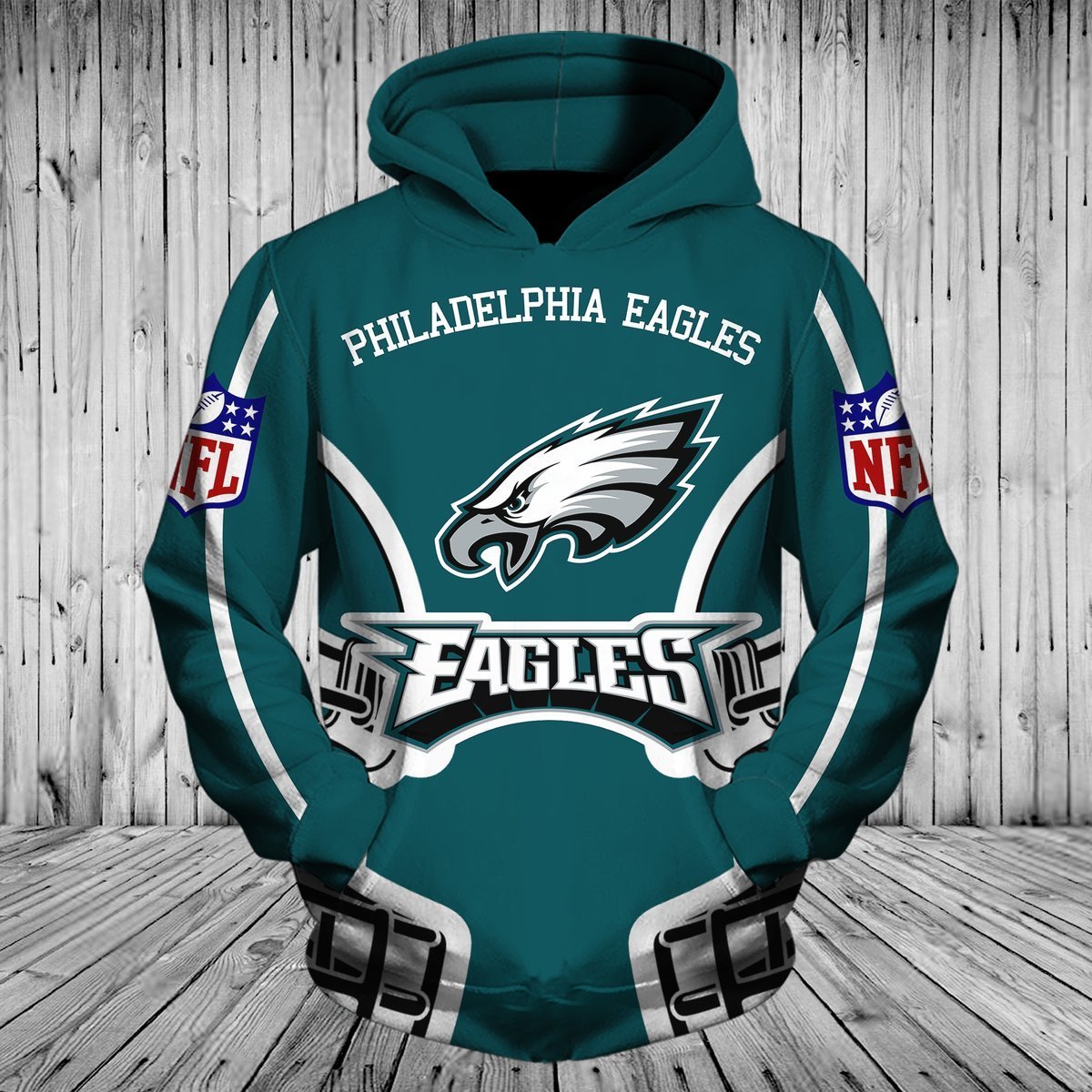 EAGLES HOODIE 3D 12