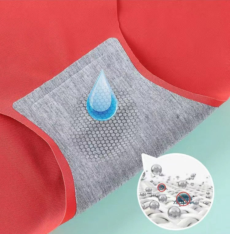 (🔥Last Day Promotion-SAVE 50% OFF)2023 New Upgrated High Waist Leak Proof No Trace Ice Silk Panty-BUY 2 SETS GET 10% OFF & FREE SHIPPING
