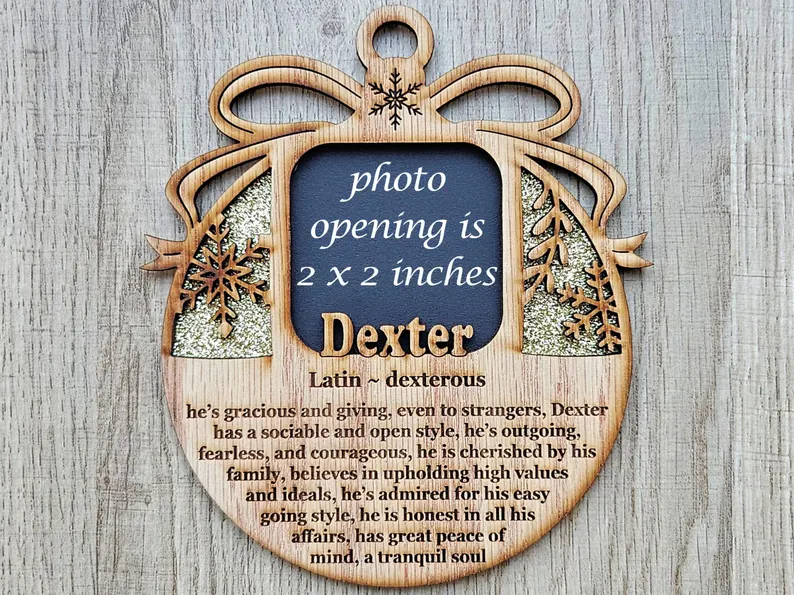 Personalized Name Meaning Christmas Ornament