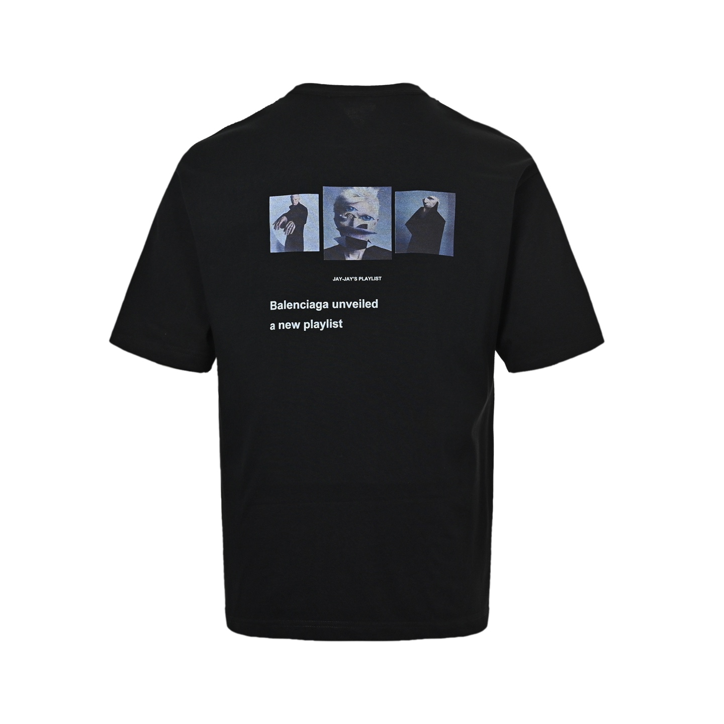 Balenciaga 25ss Music Capsule Note Oil Painting Print Short Sleeve