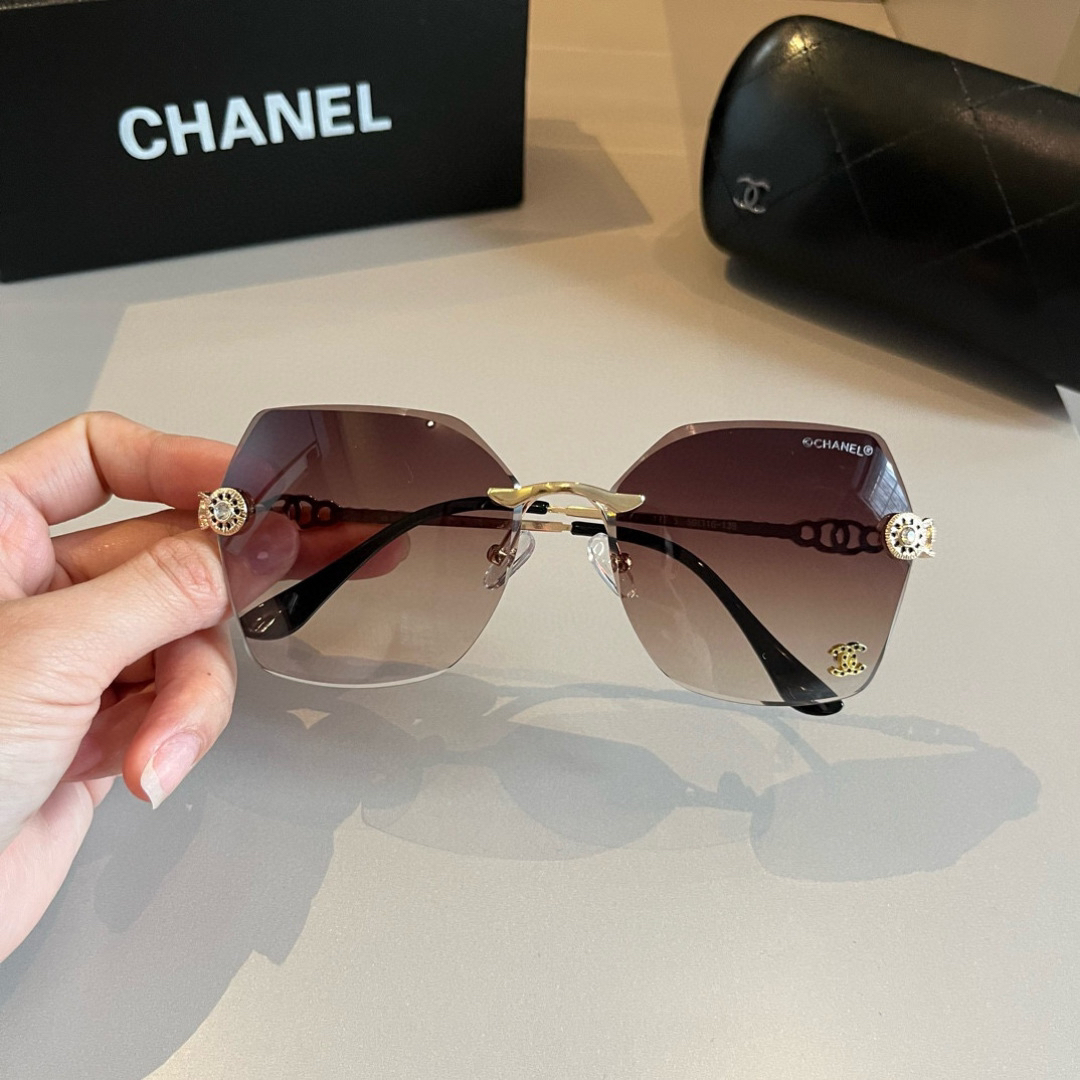 Chanel rimless sunglasses