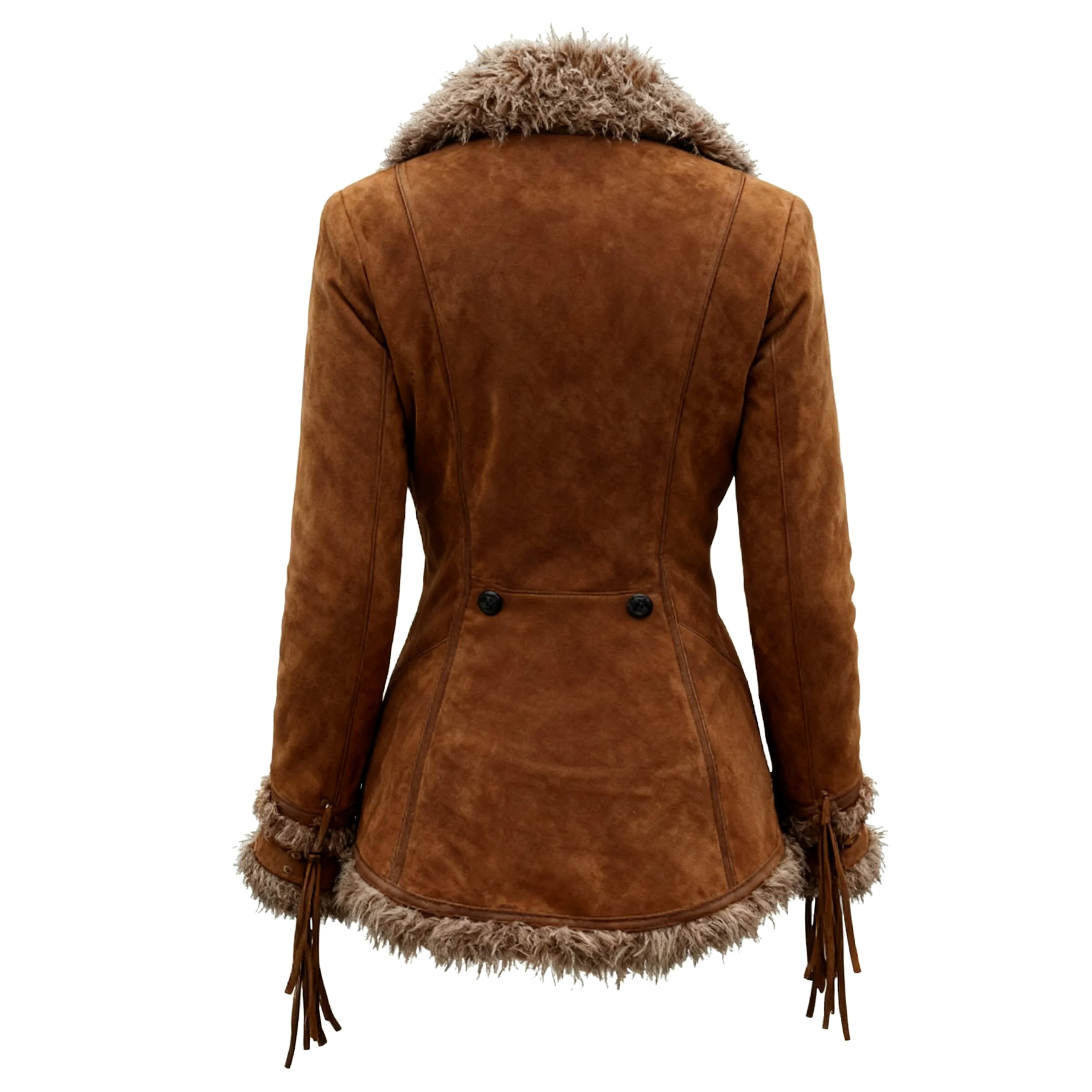 Stylish Shearling-Trimmed Jacket for Winter Outdoors