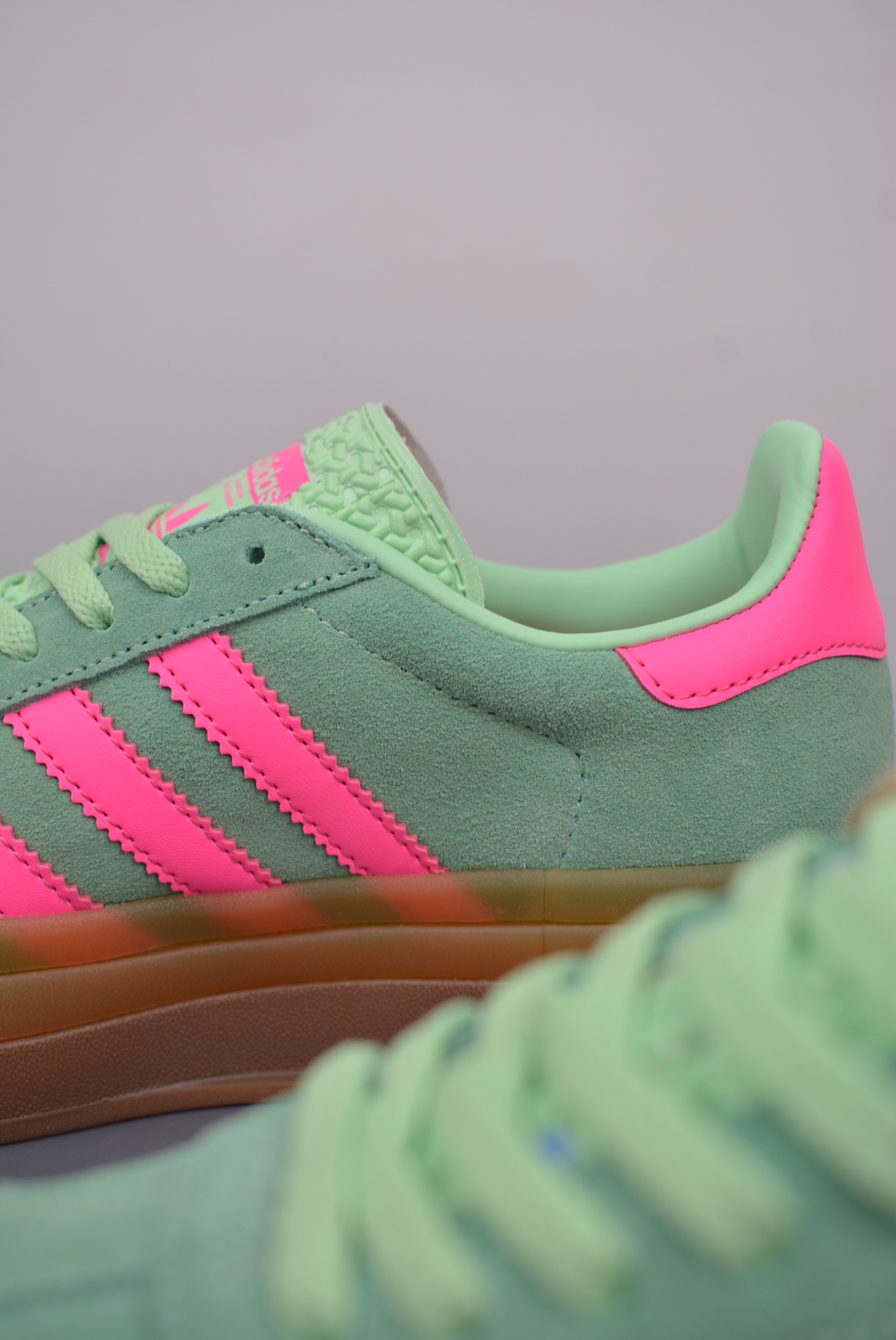 Adidas Originals Gazelle Bold W Vanilla Green Pink ID7056