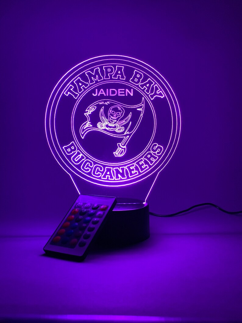 TAMPA BAY BUCCANEERS 3D LAMP PERSONALIZED