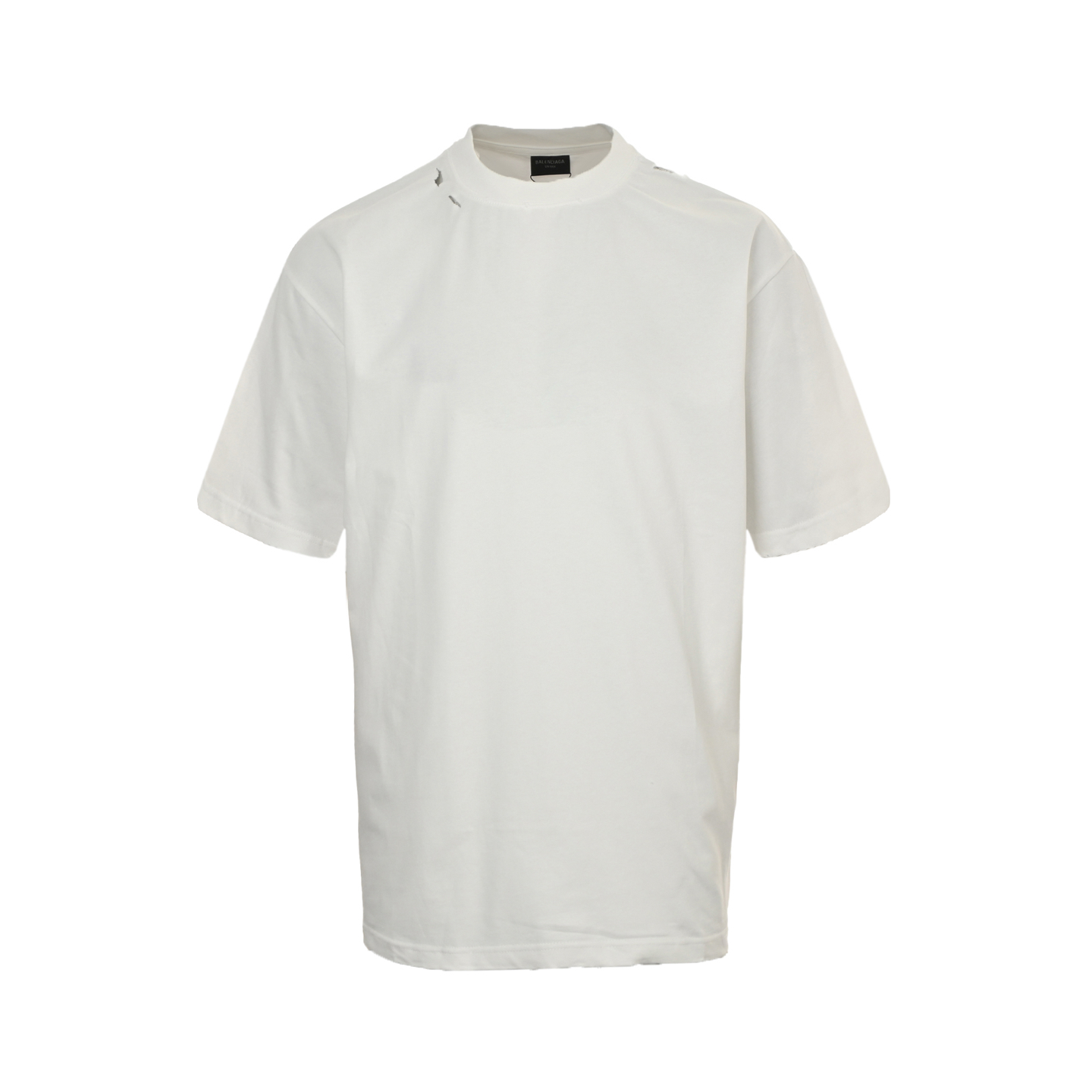 Balenciaga 25ss red tape print short sleeve