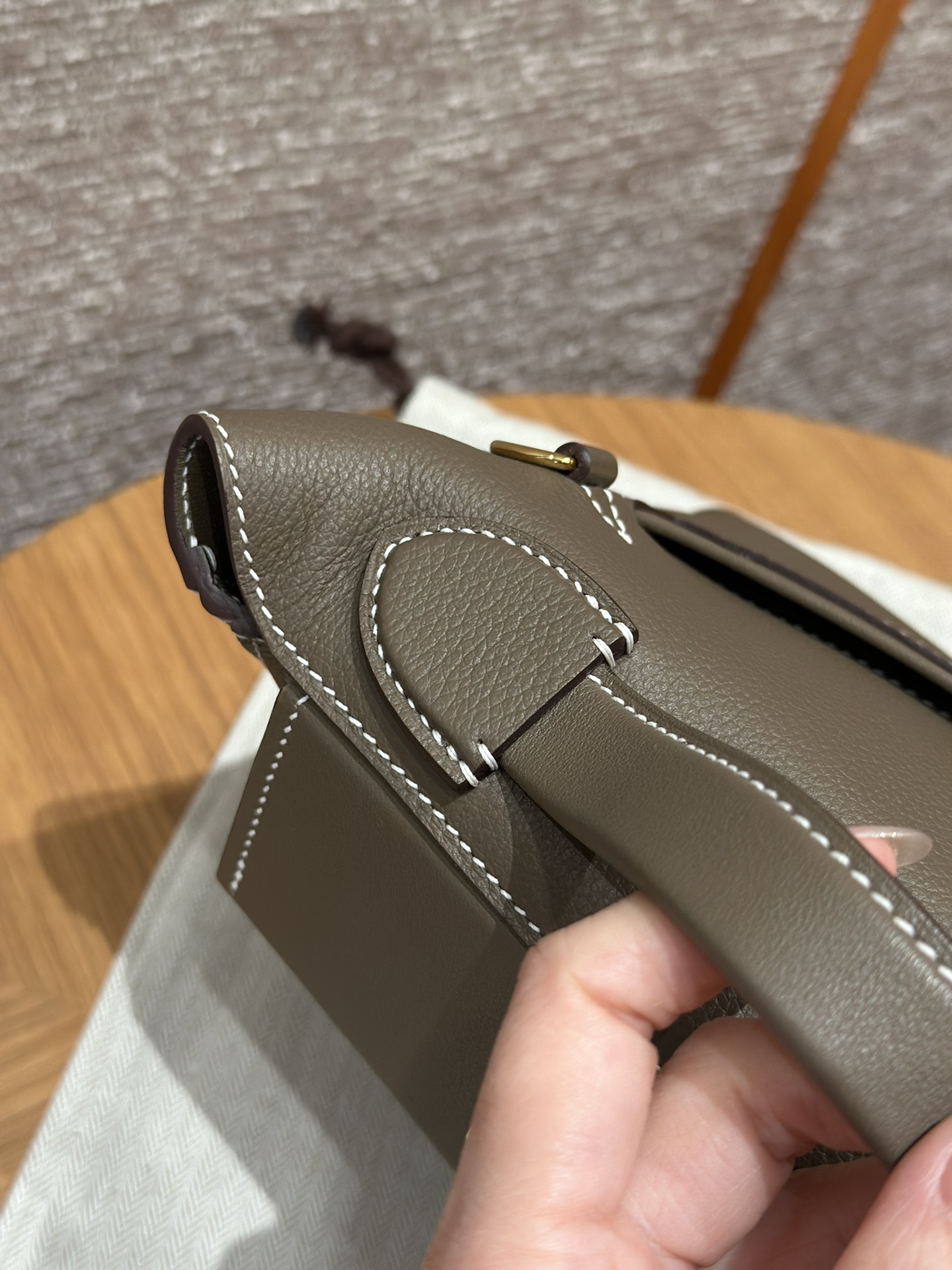 Hermes kelly24 ck18Etoupe handbag (handmade custom)